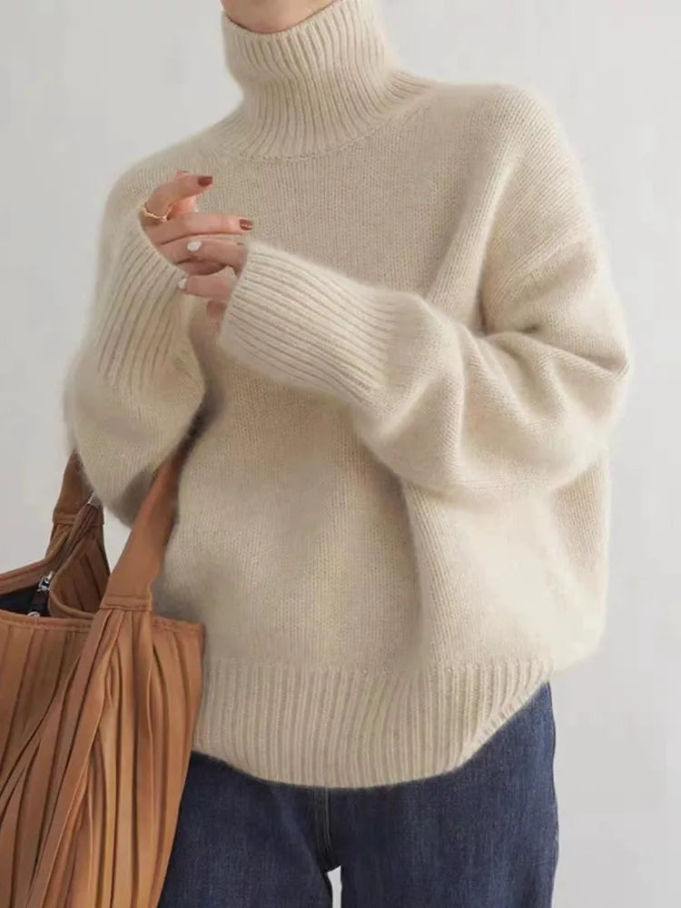 Lin - Rullekravepullover