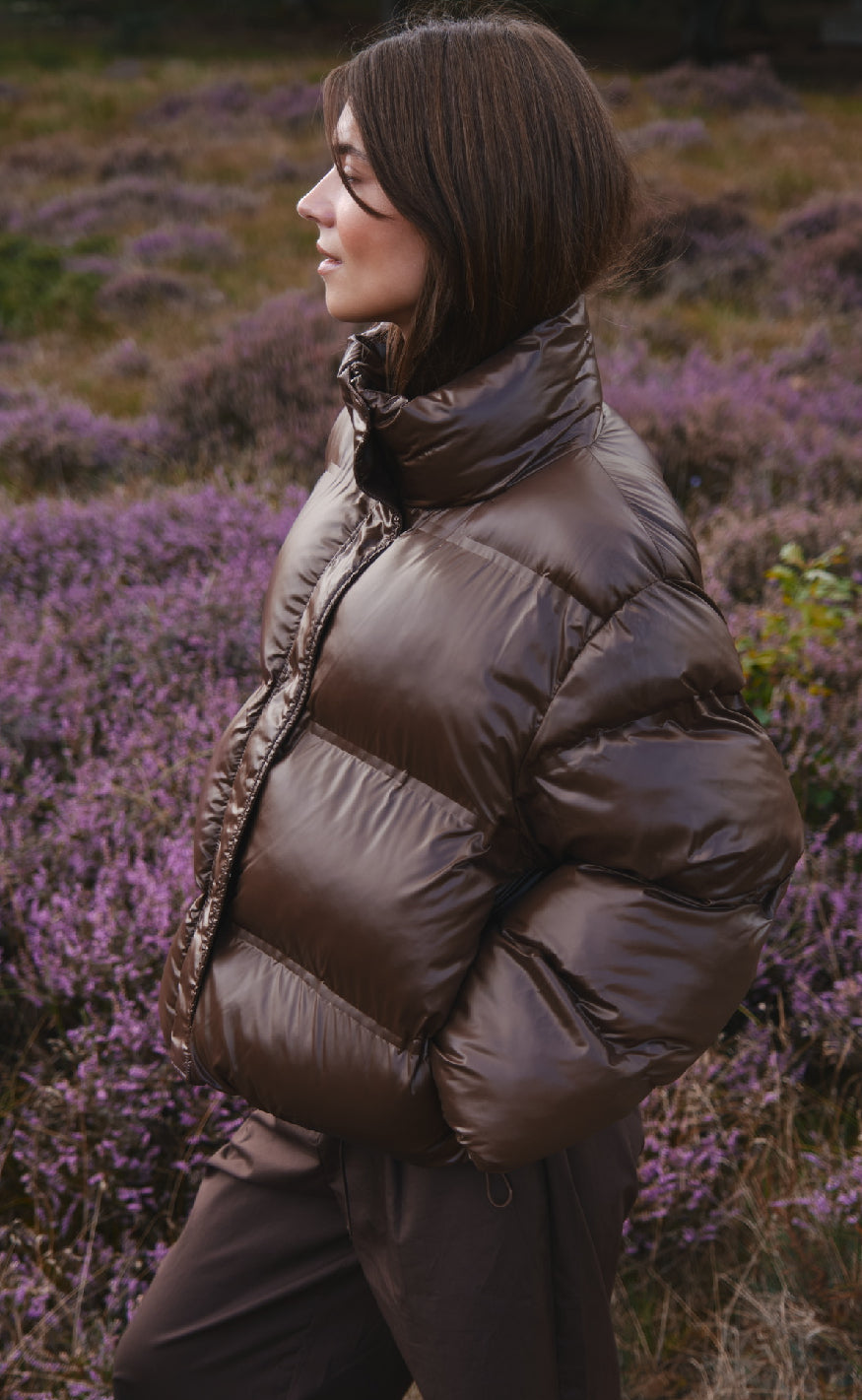 Shiny Puffer - Dark Brown