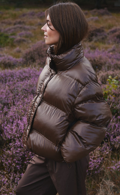 Shiny Puffer - Dark Brown