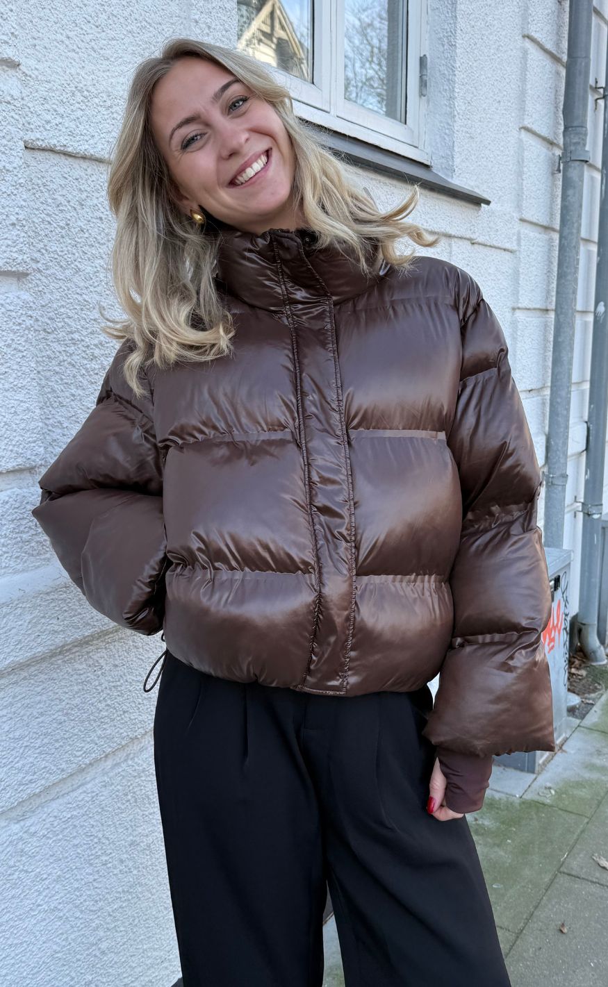 Shiny Puffer - Dark Brown