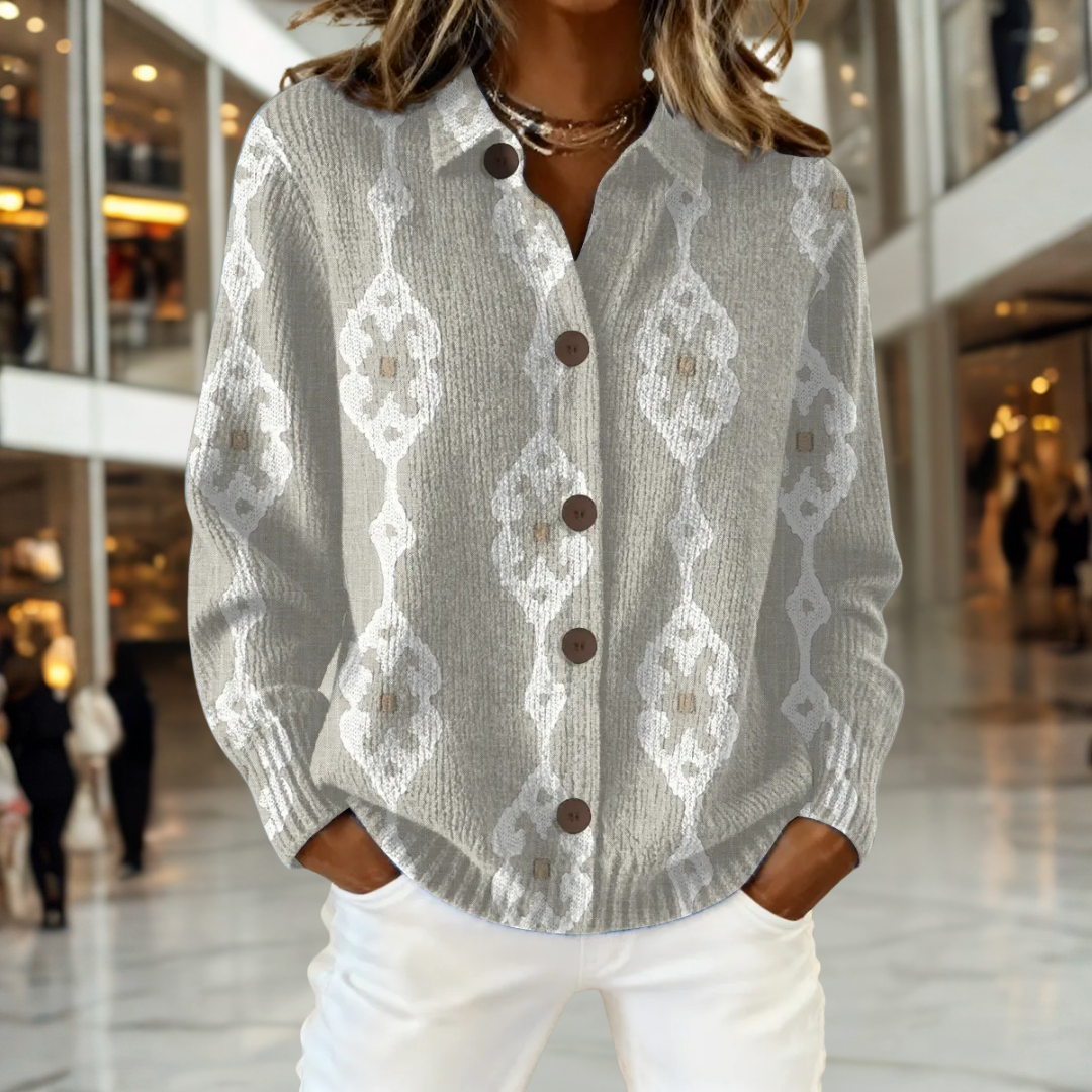 Blair - Kunstnerisk Print Cardigan